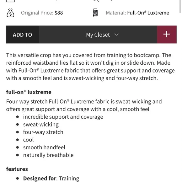 Lululemon Train Times 17” Crop Black Leggings - Picture 3 of 9